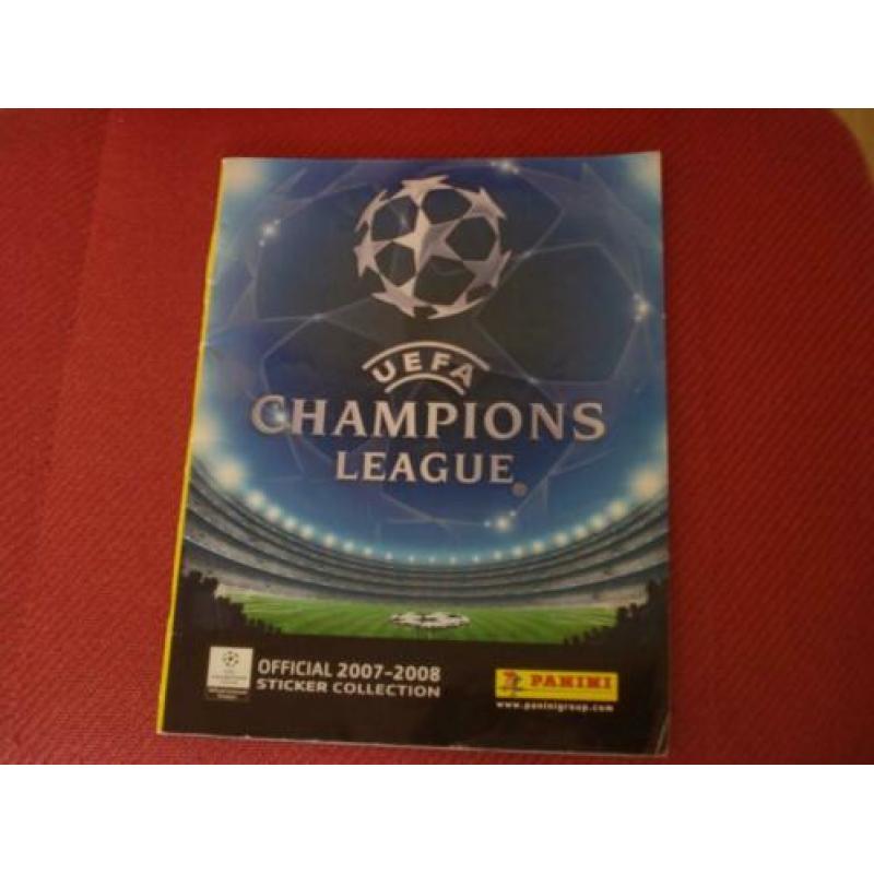 Uefa champions league leeg album/ boek 2007 - 2008 (panini