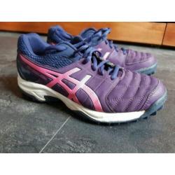 Asics paarse hockey sportschoenen sneakers mt 38