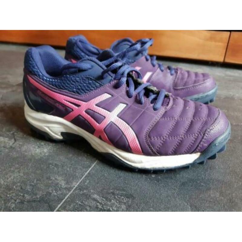 Asics paarse hockey sportschoenen sneakers mt 38