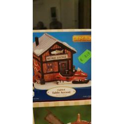 Lemax village assortiment 4x(o.a. restaurant, windmill)