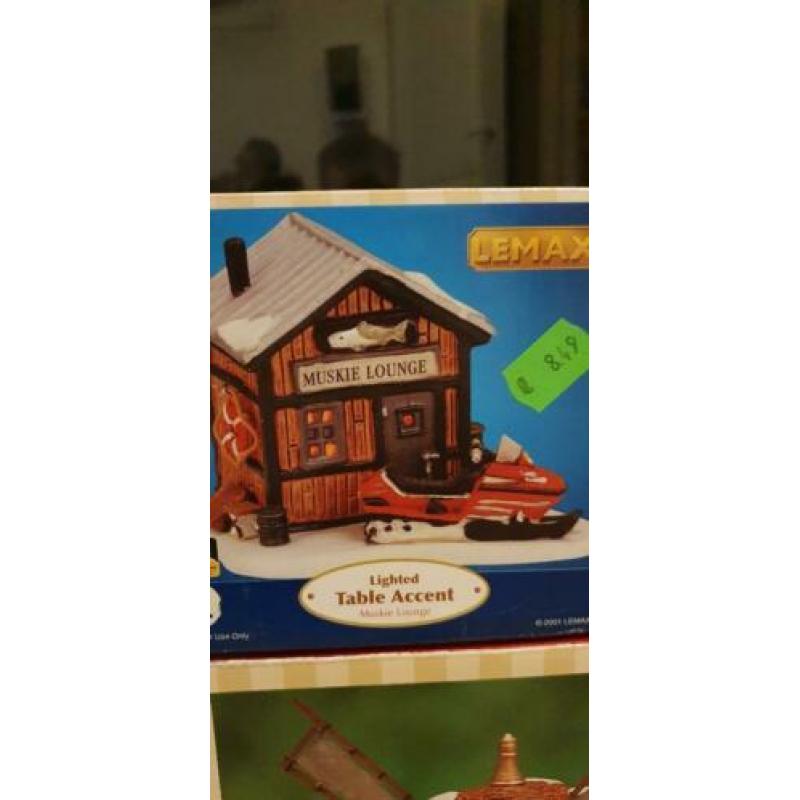 Lemax village assortiment 4x(o.a. restaurant, windmill)