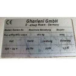 Gharieni SL4 XL met 4 motoren, verwarming lendensteun