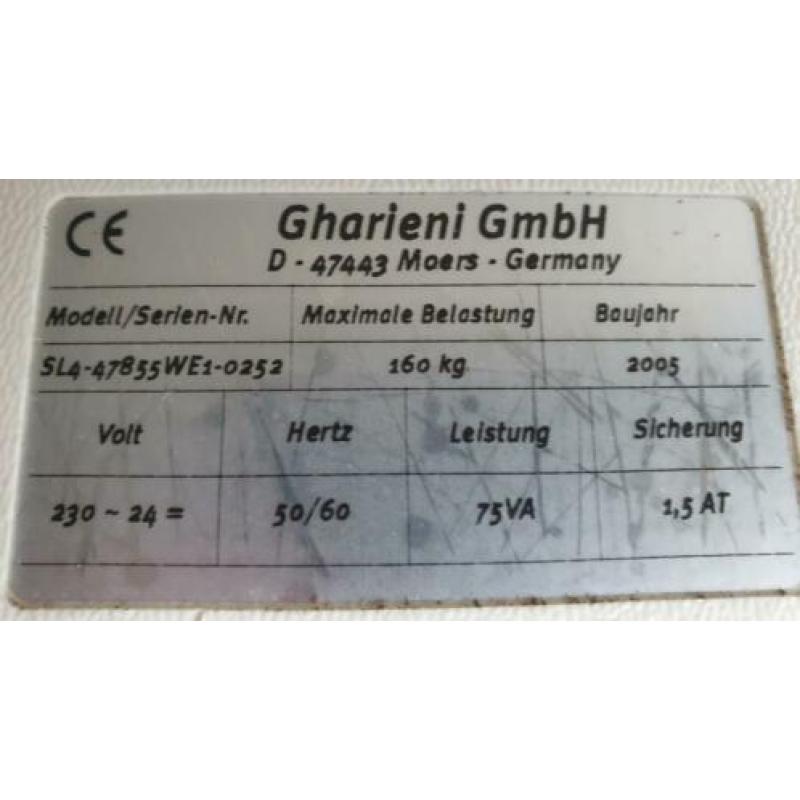 Gharieni SL4 XL met 4 motoren, verwarming lendensteun
