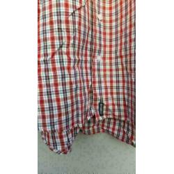 Mc GREGOR rood/blauw/wit ruit overhemd korte mouw mt XXL
