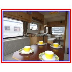 Nette Kip Grey Line 45T, zeer nette 4 pers. caravan