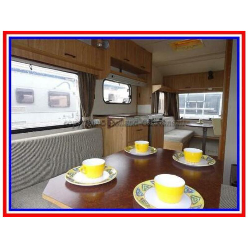 Nette Kip Grey Line 45T, zeer nette 4 pers. caravan