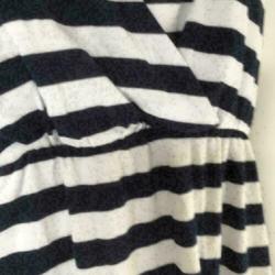3699 Gloednieuwe jurk blauw/wit NIELSSON; Mt=L