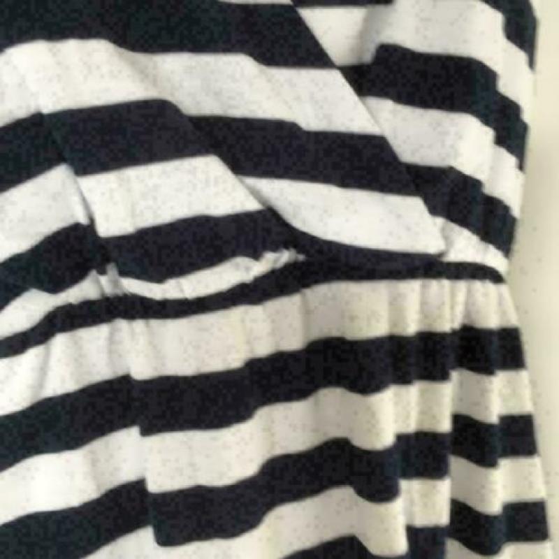 3699 Gloednieuwe jurk blauw/wit NIELSSON; Mt=L