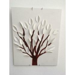 Schilderij 3D boom
