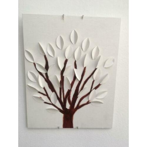 Schilderij 3D boom