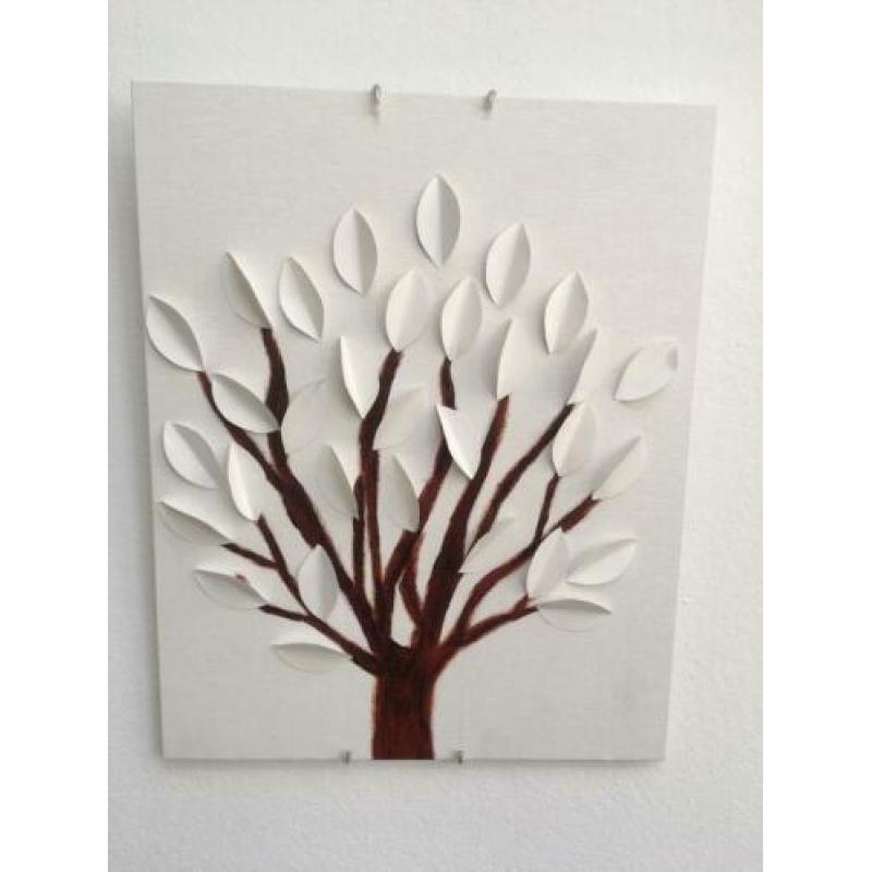 Schilderij 3D boom