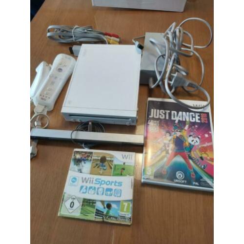 Wii spelcomputer met spellen.