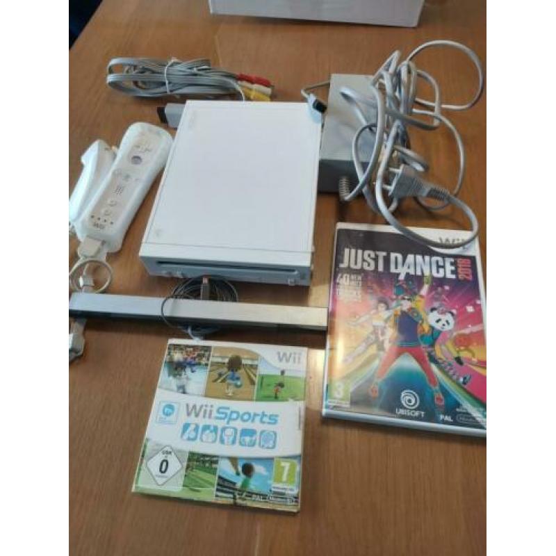 Wii spelcomputer met spellen.
