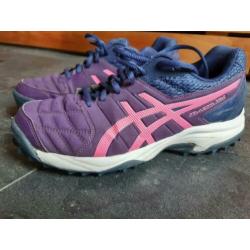 Asics paarse hockey sportschoenen sneakers mt 38
