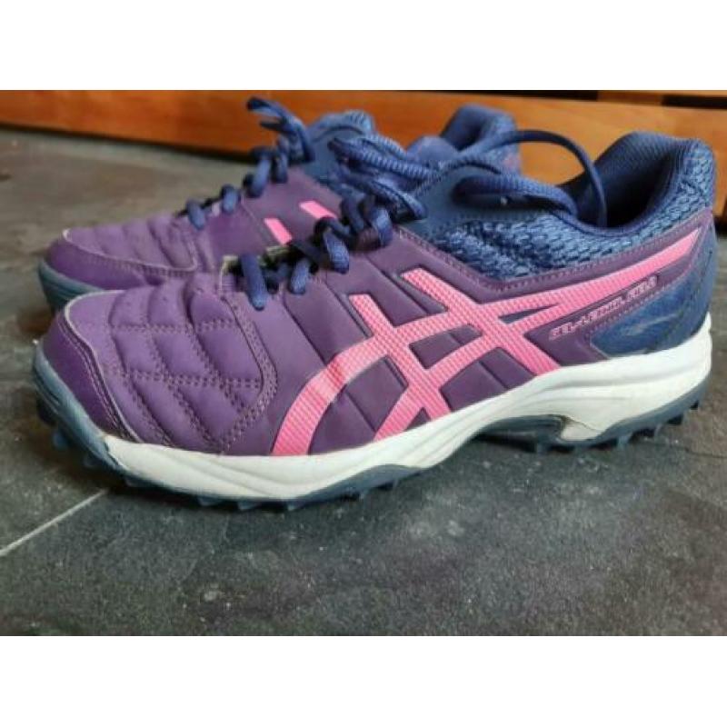 Asics paarse hockey sportschoenen sneakers mt 38