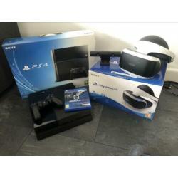 PS4 500gb met PS VR Bril en de game Driveclub VR (compleet)