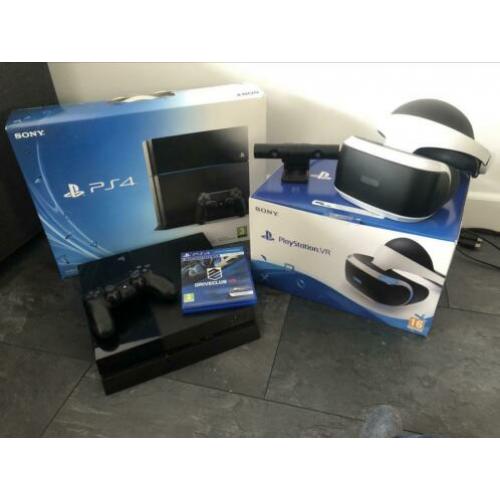 PS4 500gb met PS VR Bril en de game Driveclub VR (compleet)