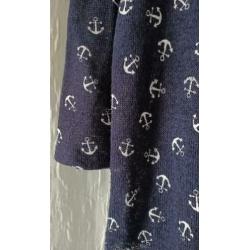 Hailys - shirt met 3/4 mouw navy blauw Maat M