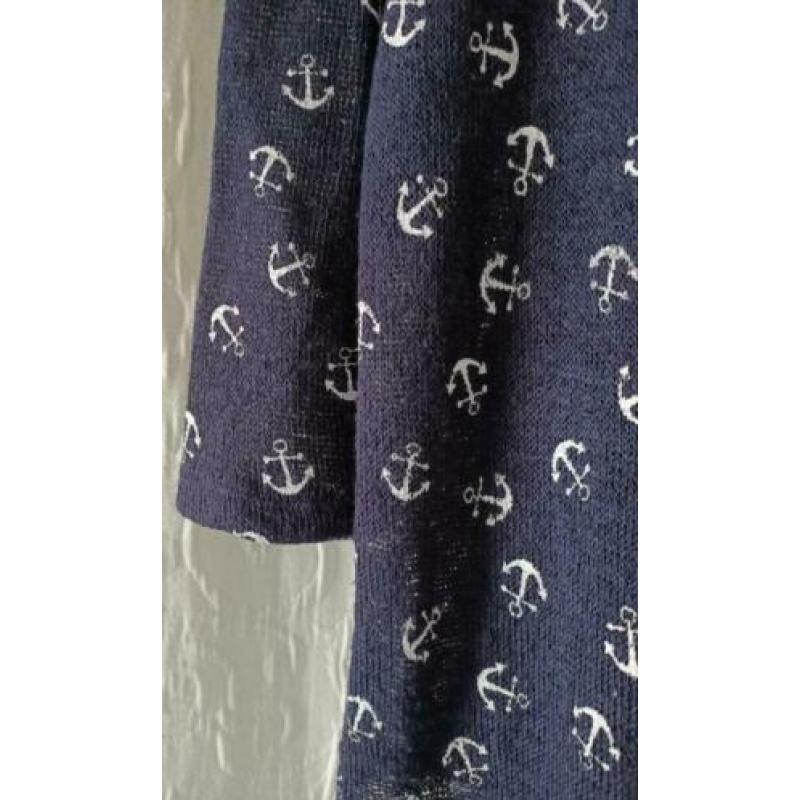 Hailys - shirt met 3/4 mouw navy blauw Maat M