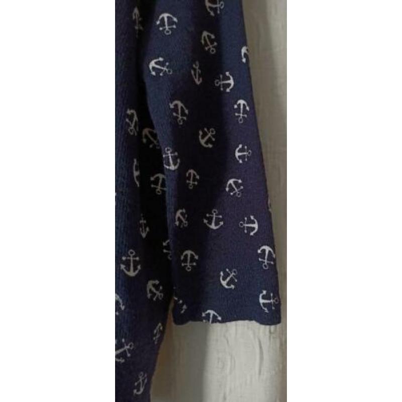Hailys - shirt met 3/4 mouw navy blauw Maat M