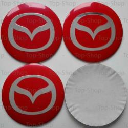 Mazda 56mm Naafstickers Voor Naafdoppen Of Naafkappen