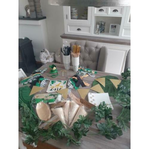 Compleet jungle feestpakket, versiering, kinderfeestje