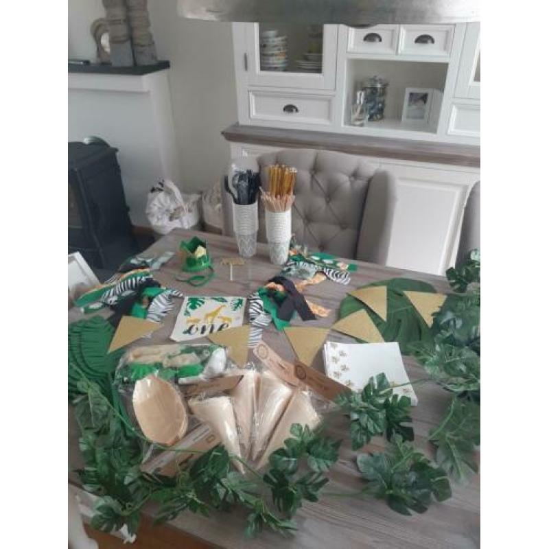 Compleet jungle feestpakket, versiering, kinderfeestje