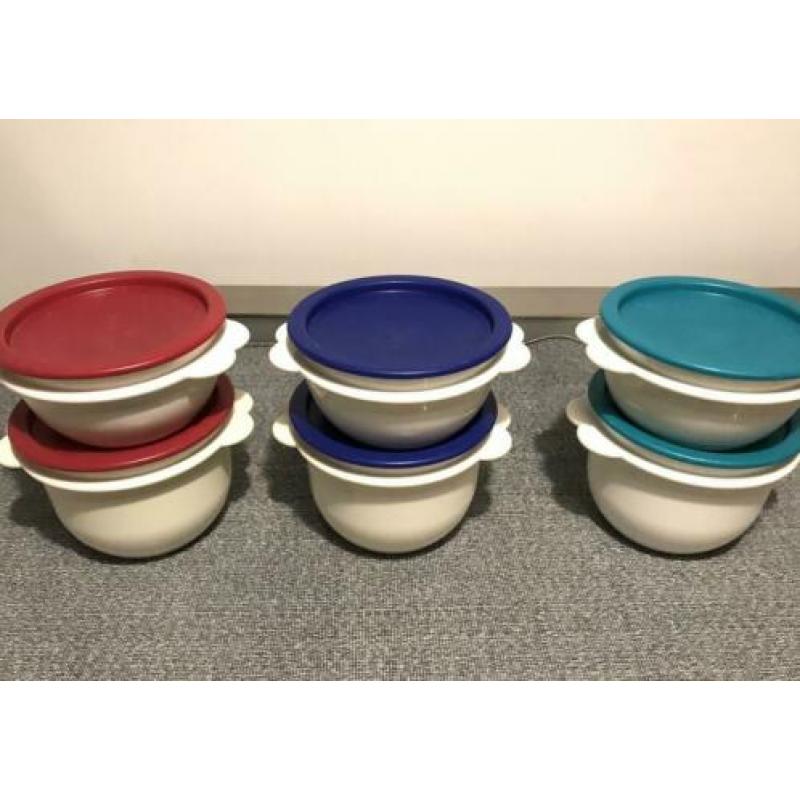 Tupperware 6 bakjes 3x400 ml/ 3x 700ml