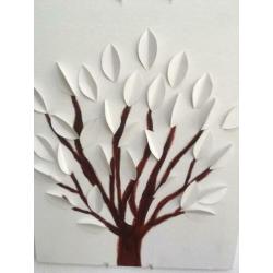 Schilderij 3D boom