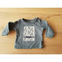 Groen truitje, longsleeve, Noppies, maat 56
