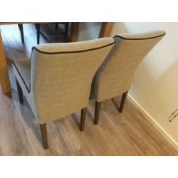 Compacte eethoek eetset bestaande 4 stoelen 1 tafel senioren