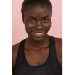 H&M glans zwart hardloopsinglet tanktop, maat L