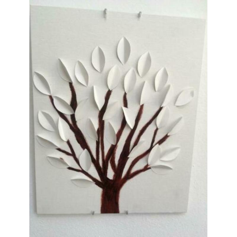 Schilderij 3D boom