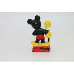 Mickey Mouse op telefoon Bullyland PVC jaren 80 cadeautip