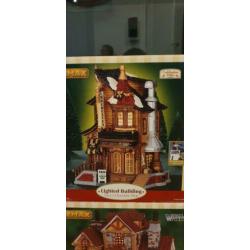 Lemax village assortiment 4x(o.a. restaurant, windmill)
