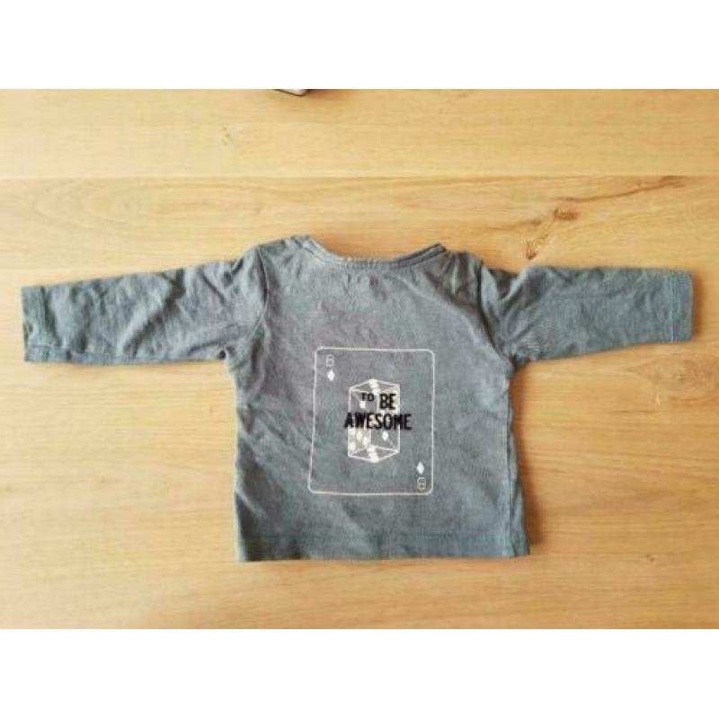 Groen truitje, longsleeve, Noppies, maat 56