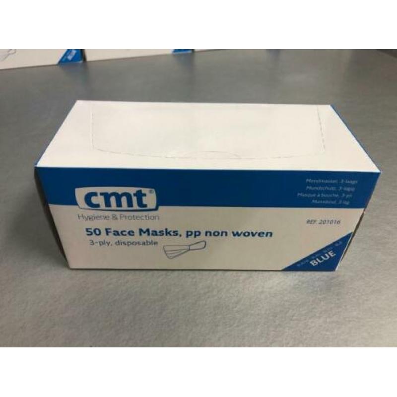 Mondmasker medisch blauw 50 stuks - partij