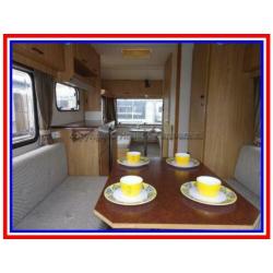 Nette Kip Grey Line 45T, zeer nette 4 pers. caravan