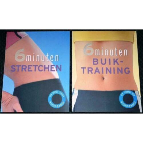 Boeken : 6 Minuten Stretchen & 6 Minuten Buiktraining NIEUW!