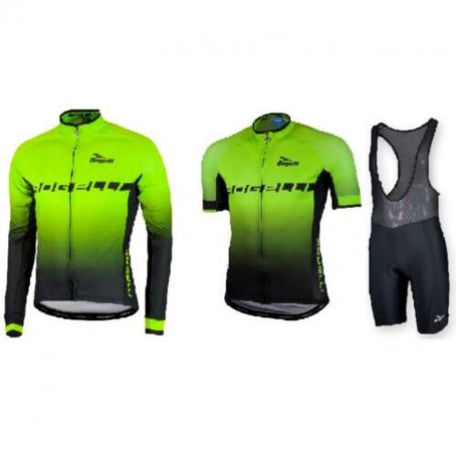 Fietskledingset 3 delig Rogelli Ispirato fluor/ groen/zwart