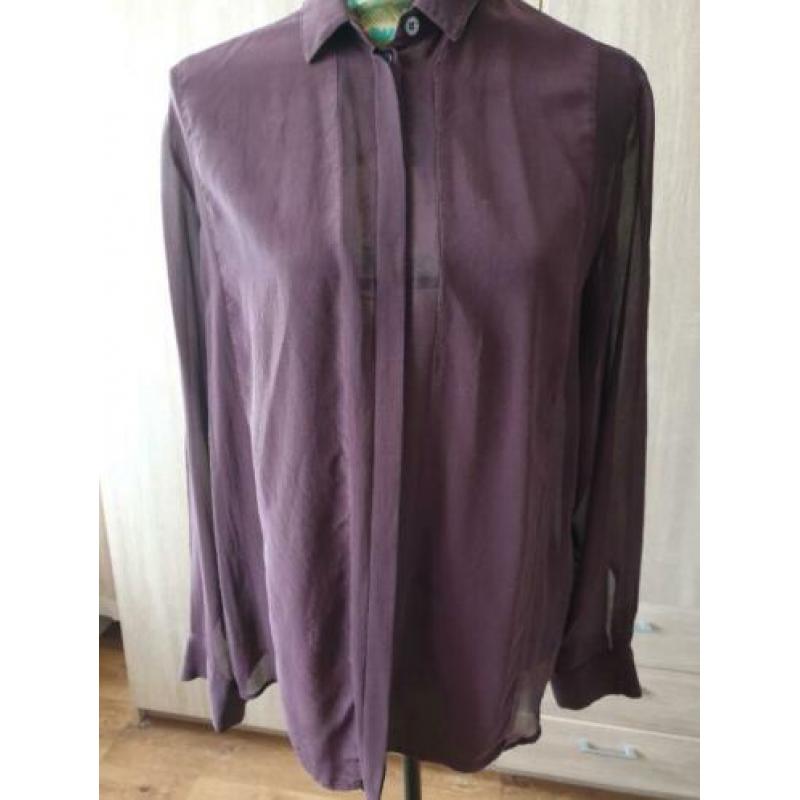 Blouse van FilippaK maat 40/42 donkerpaars