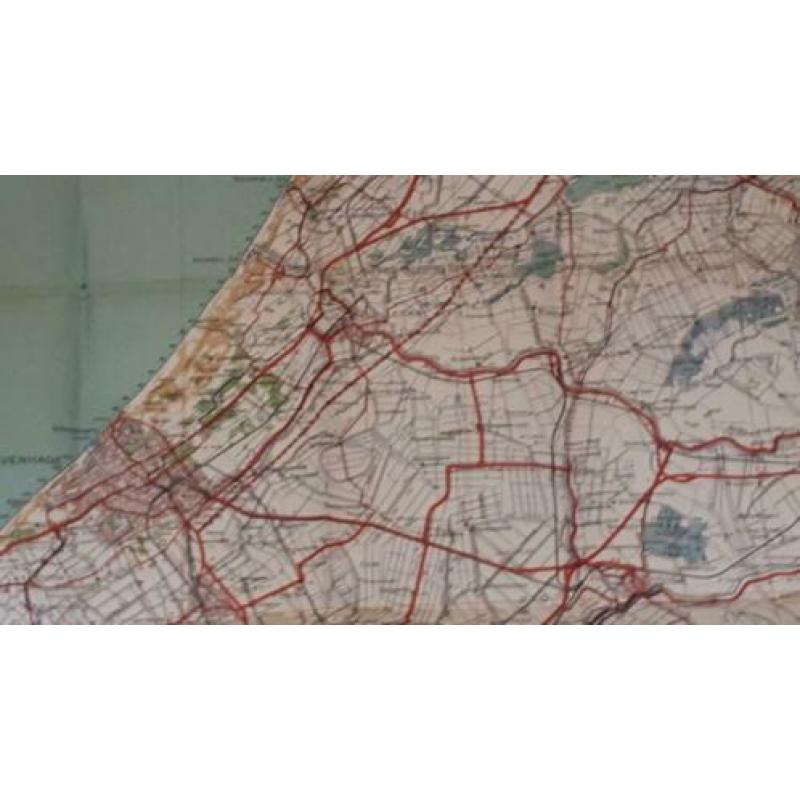 Klok Toeristenkaart van Zuid-Holland.