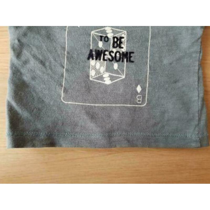 Groen truitje, longsleeve, Noppies, maat 56