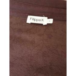 Blouse van FilippaK maat 40/42 donkerpaars