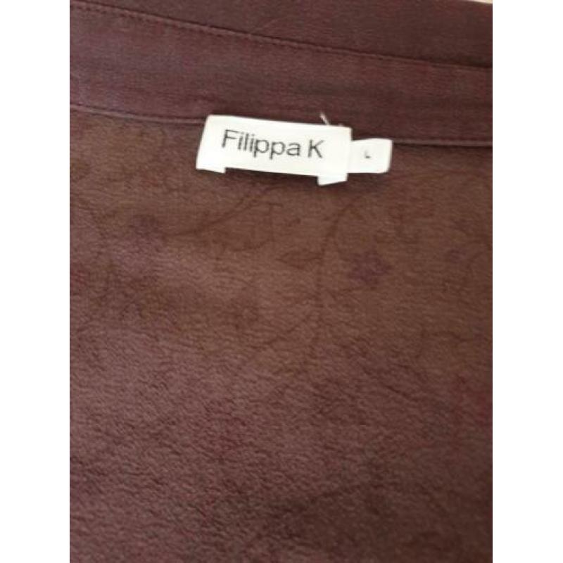 Blouse van FilippaK maat 40/42 donkerpaars