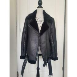 Be Edgy Alexis leren winterjas zwart Nieuw!