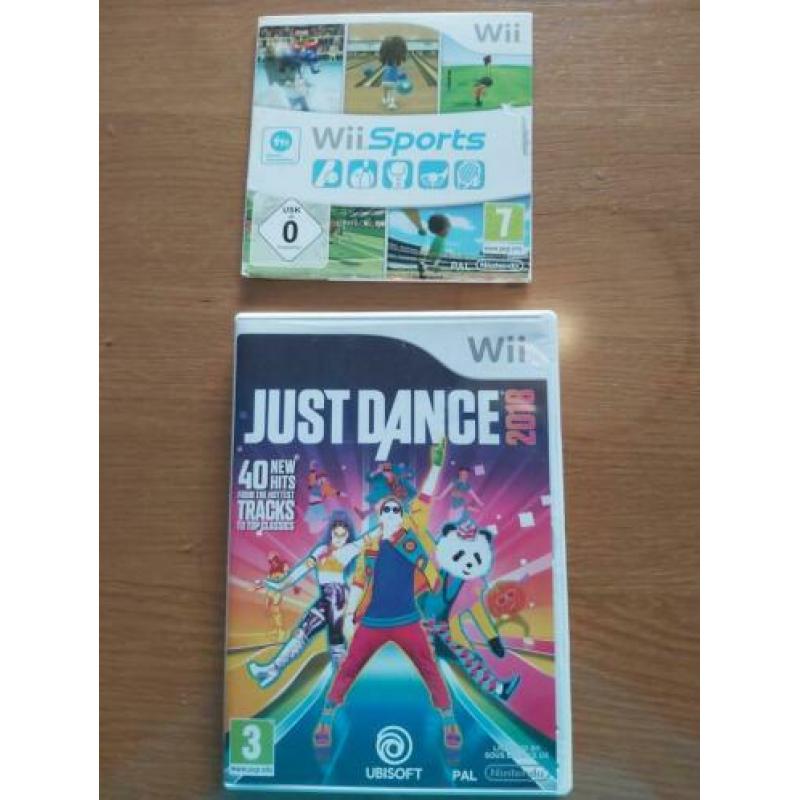 Wii spelcomputer met spellen.