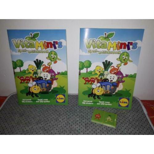 2x Vitamini sticker/spelletjesalbum- Lidl