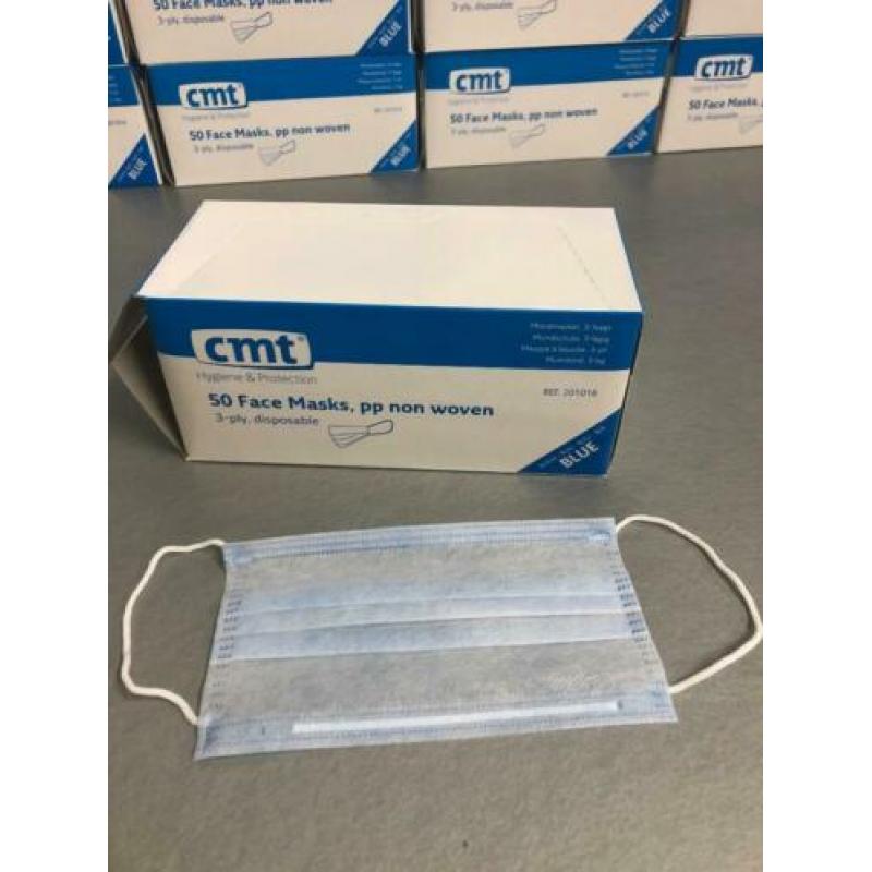 Mondmasker medisch blauw 50 stuks - partij