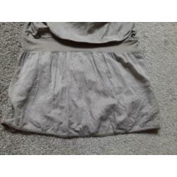 Taupe tuniek/top maat s/m